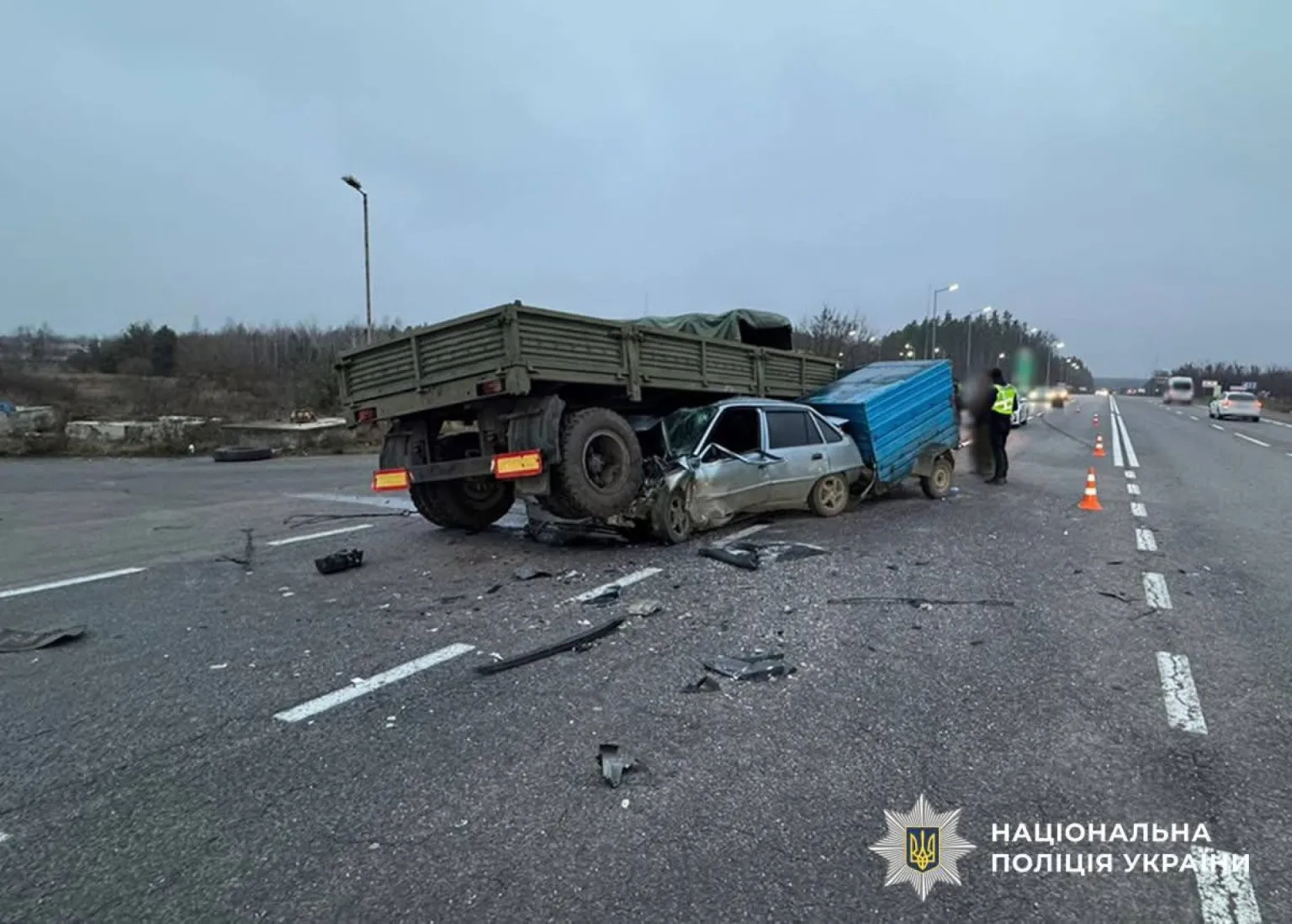 Дорога біля Сінгурів стала місцем серйозної аварії – постраждали двоє іноземців