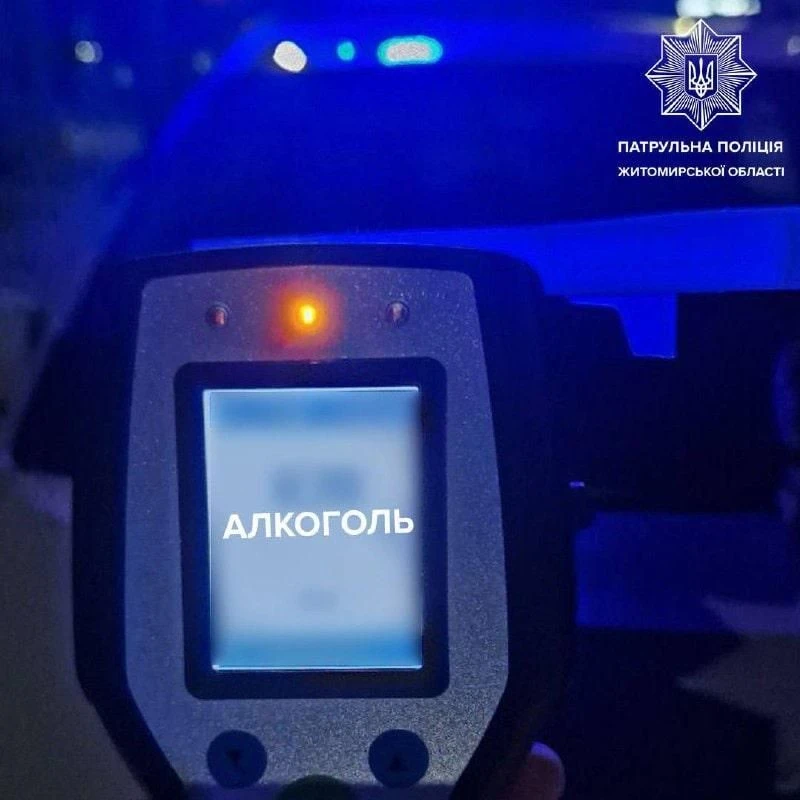 Алкоголь за кермом: за вихідні патрульні Житомирщини зупинили 12 порушників