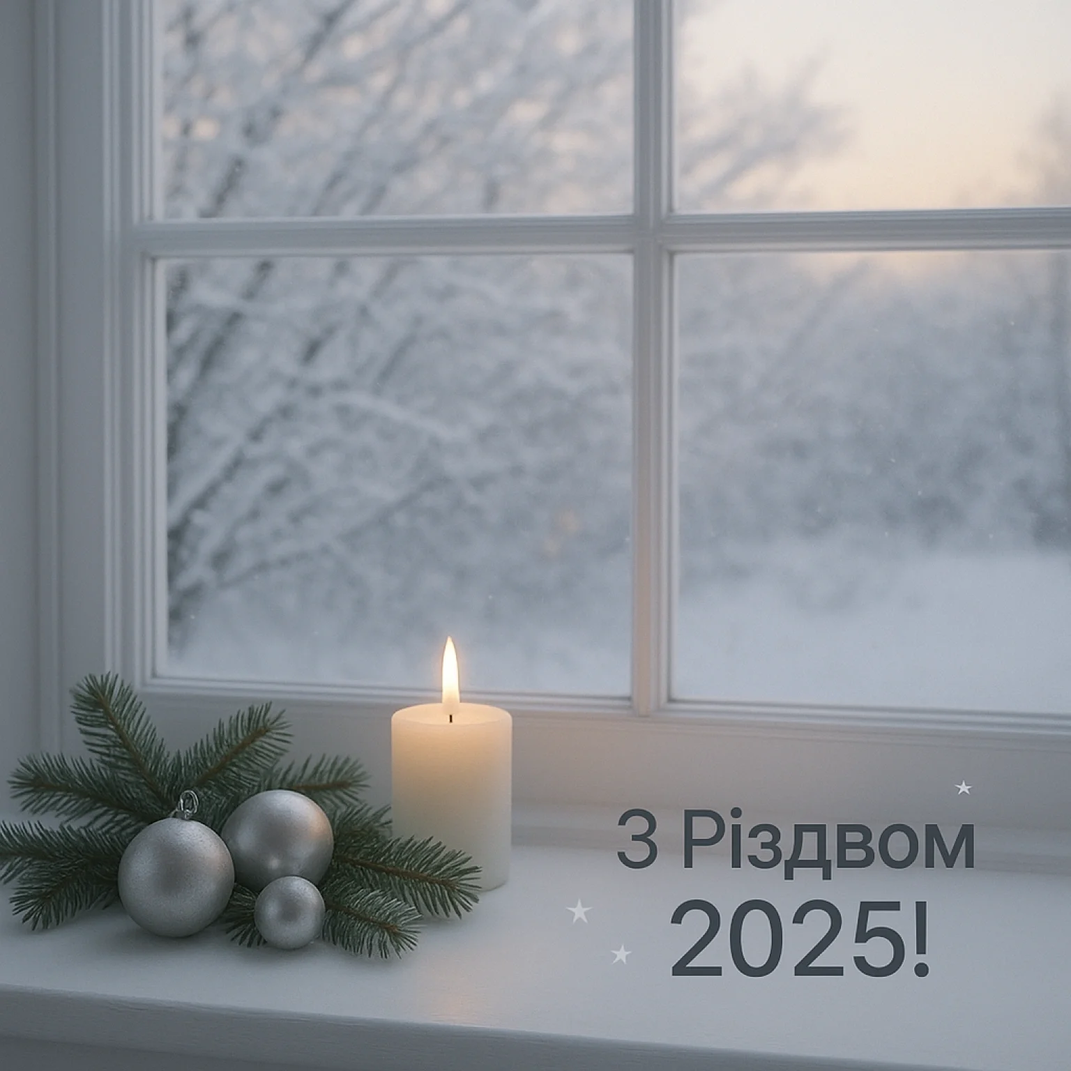 Привітання з різдвом 2025