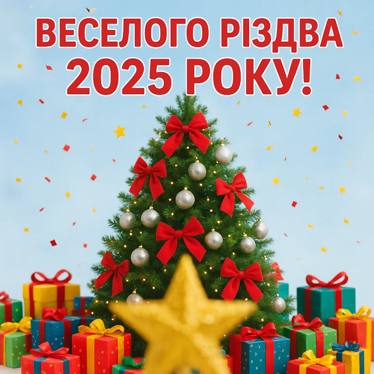 Привітання з різдвом 2025