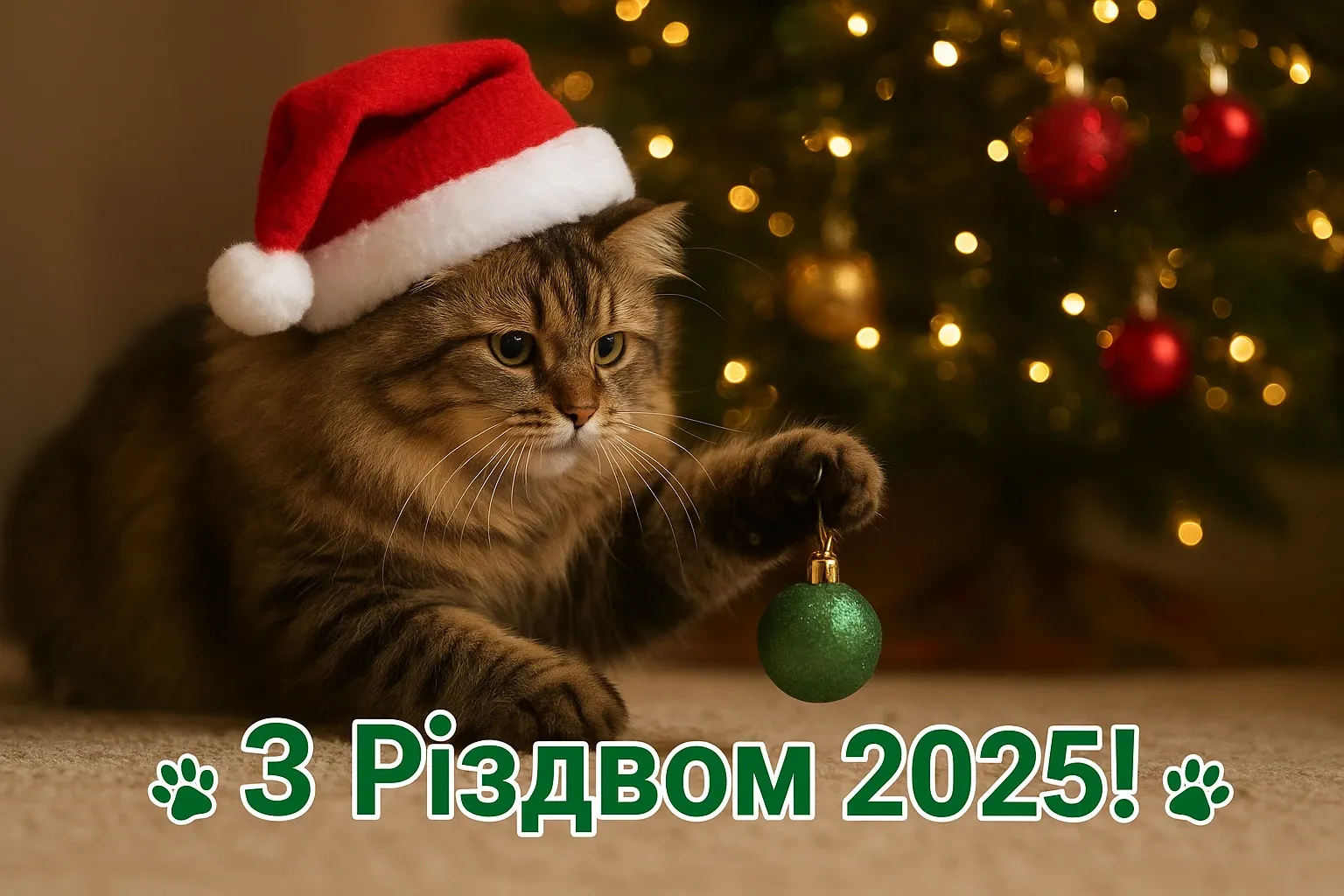 Привітання з різдвом 2025