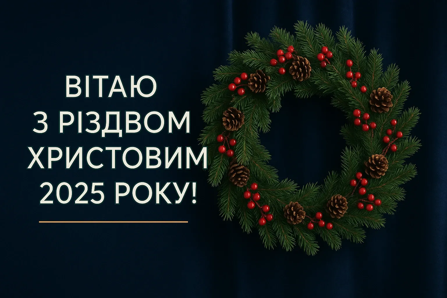 Привітання з різдвом 2025