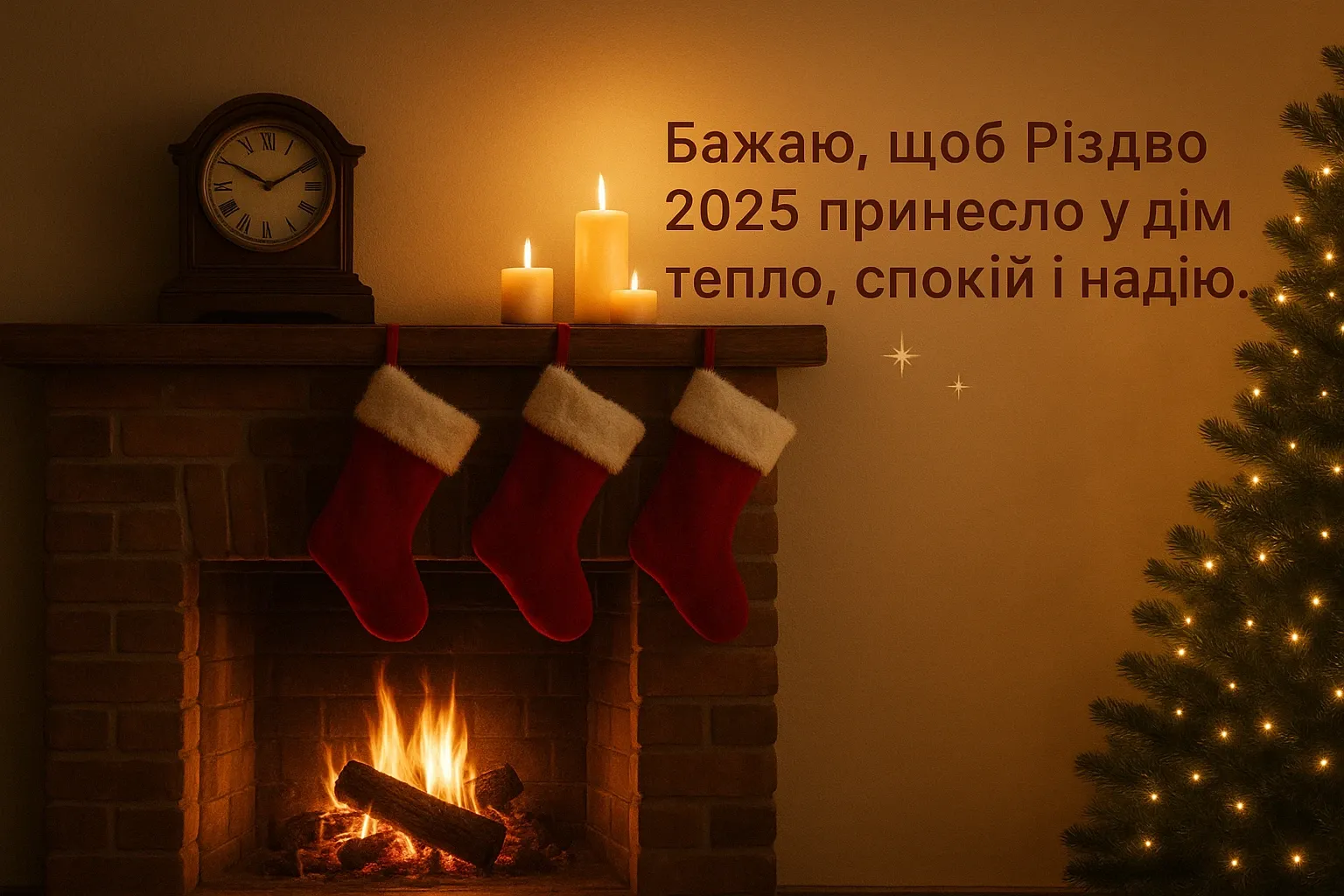 Привітання з різдвом 2025