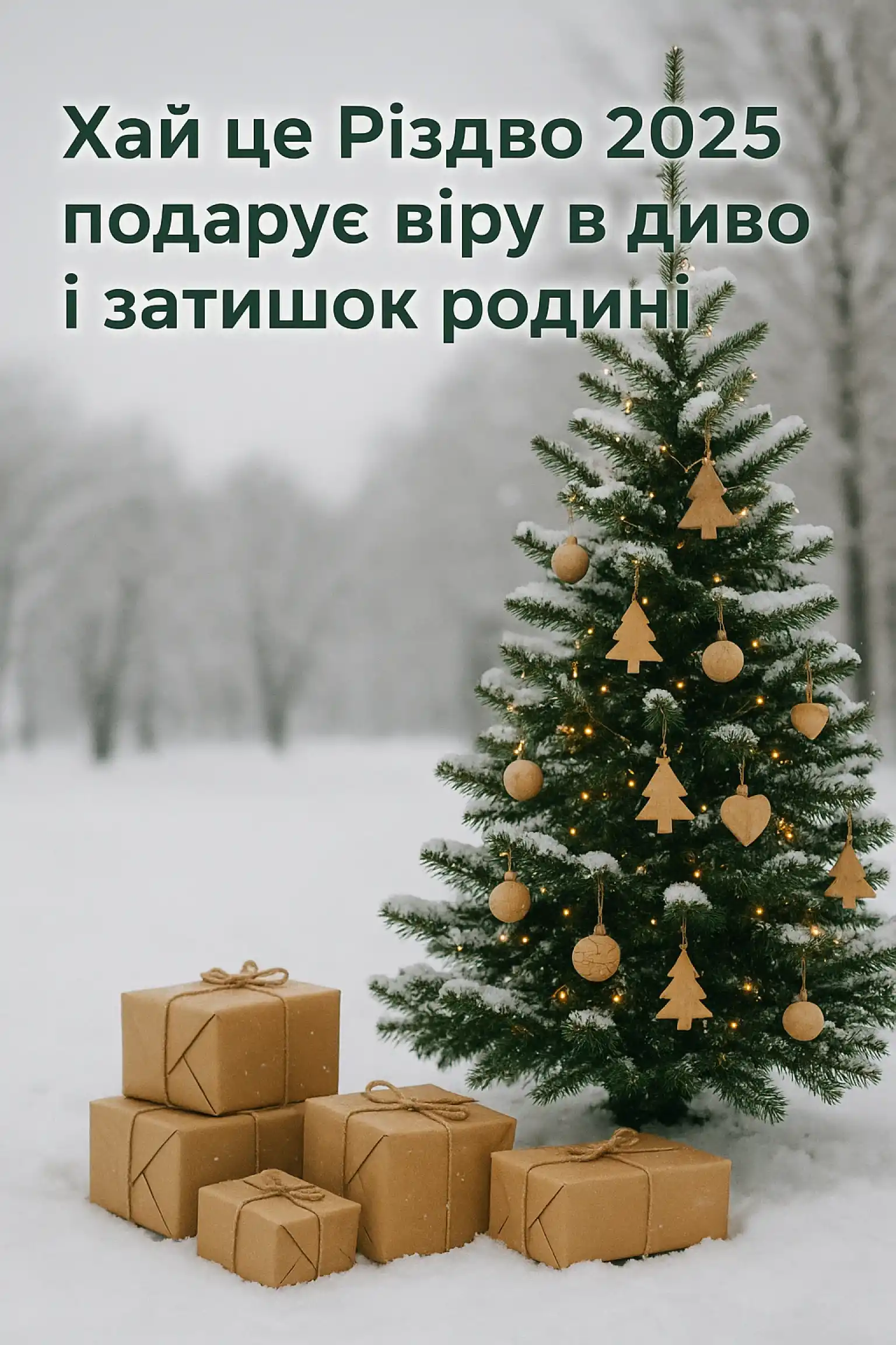 Привітання з різдвом 2025
