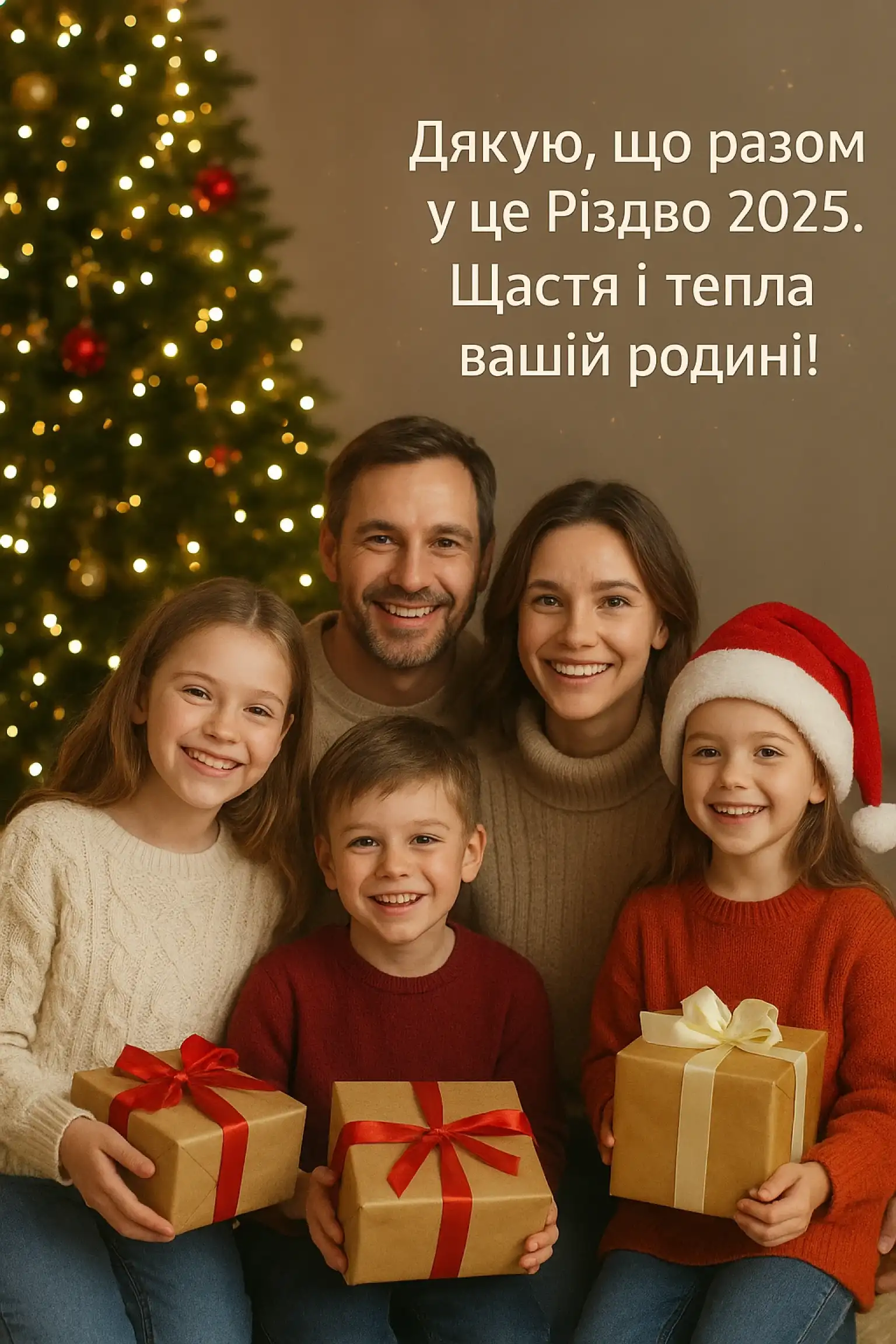 Привітання з різдвом 2025