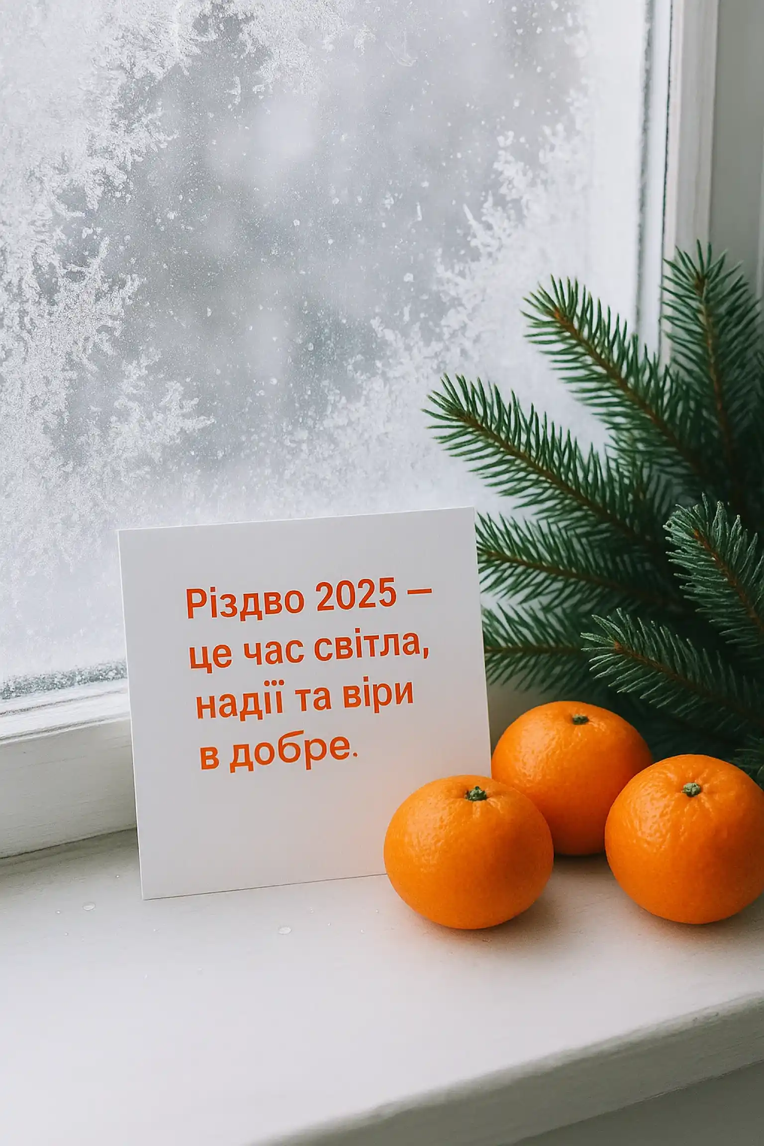 Привітання з різдвом 2025