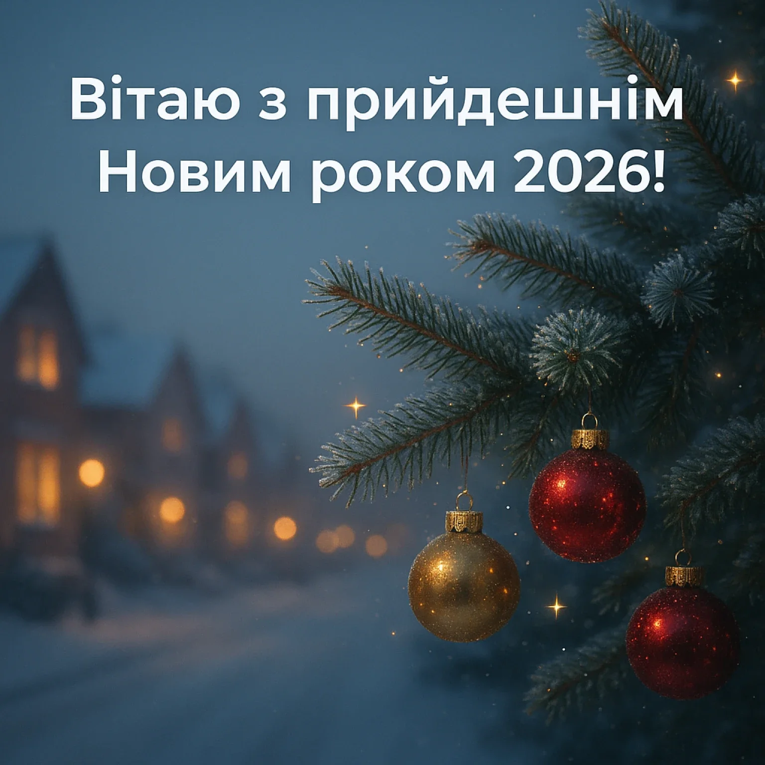Привітання з прийдешнім новим роком 2026