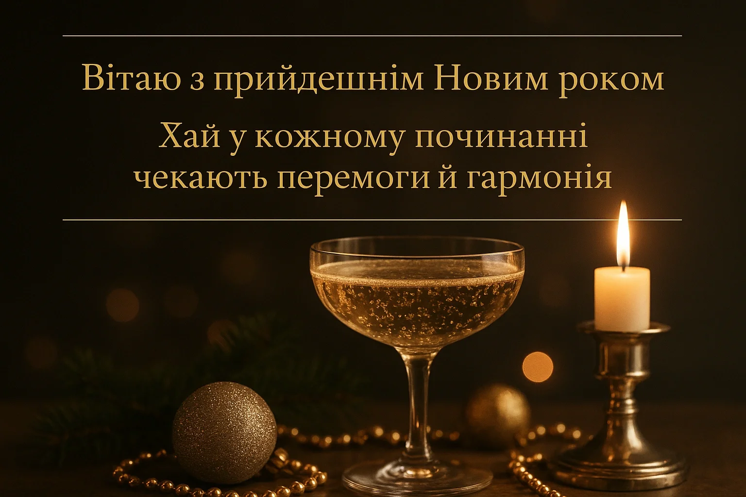 Привітання з прийдешнім новим роком 2026