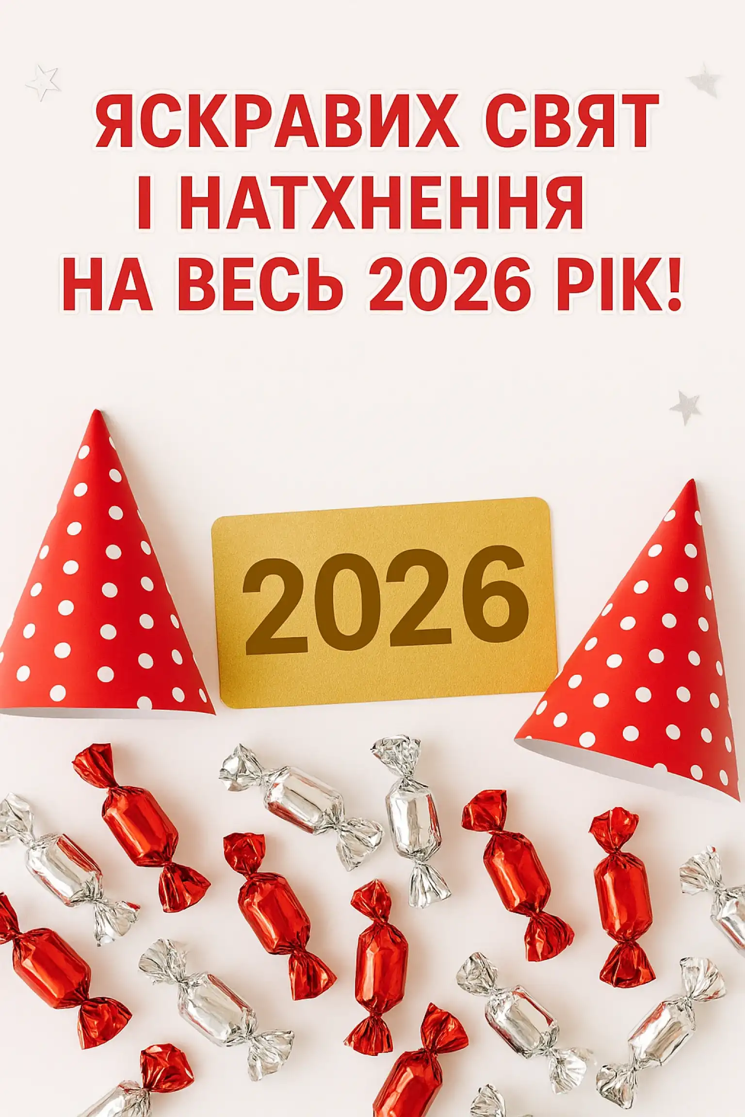 Привітання з прийдешнім новим роком 2026