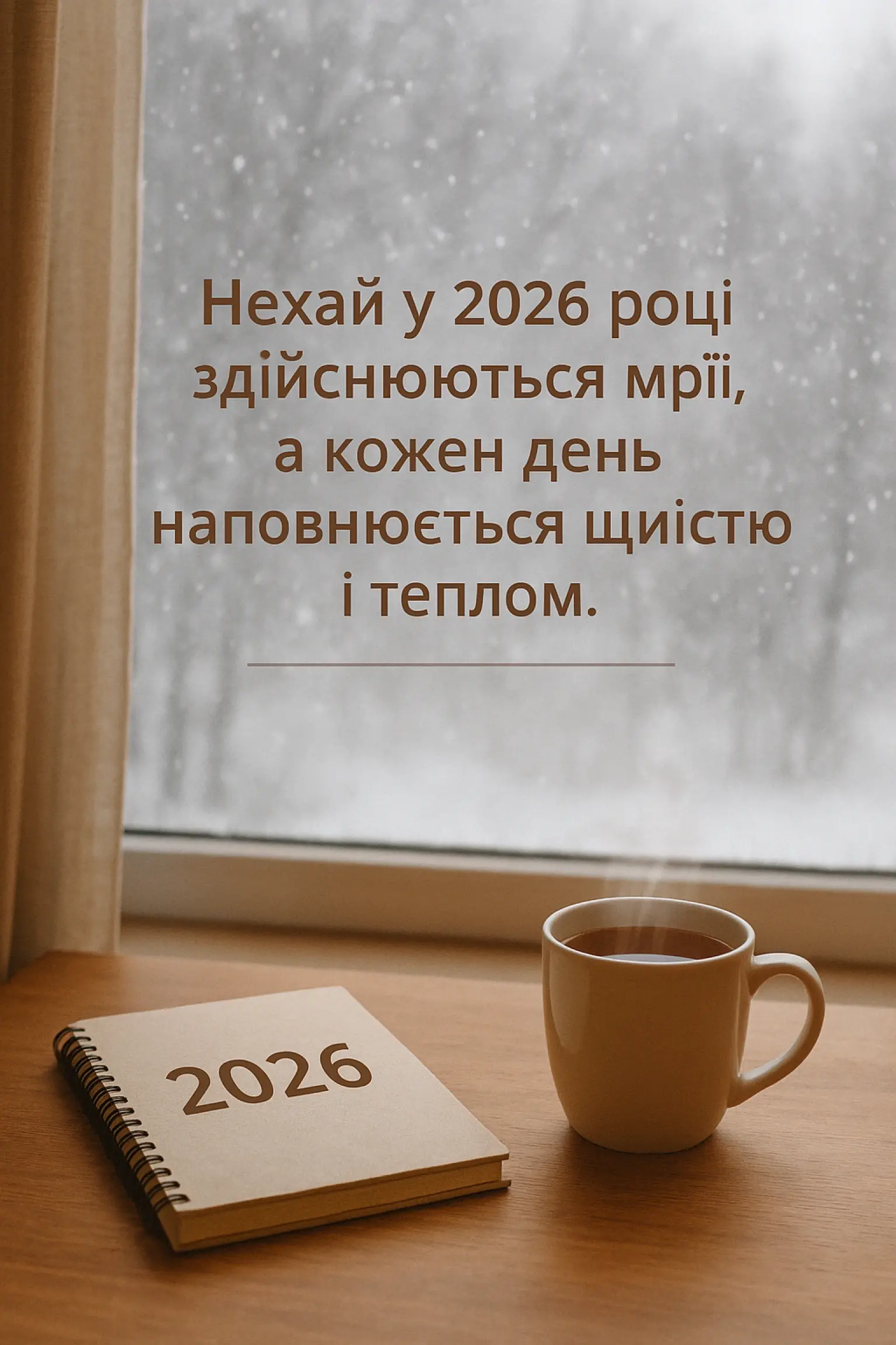 Привітання з прийдешнім новим роком 2026