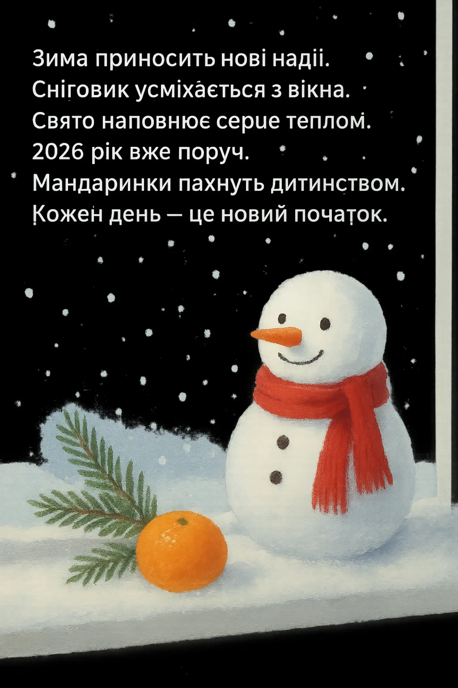 Привітання з прийдешнім новим роком 2026