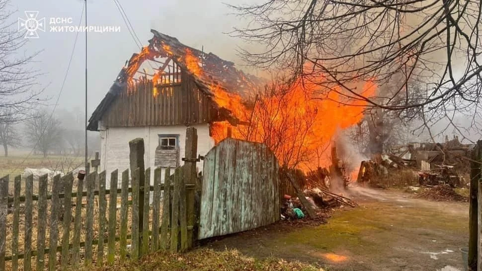 Трагедія на Коростенщині: під час пожежі загинув чоловік