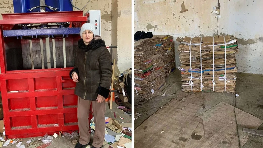 Бердичівська підприємниця запустила пункт сортування відходів завдяки мікрогранту