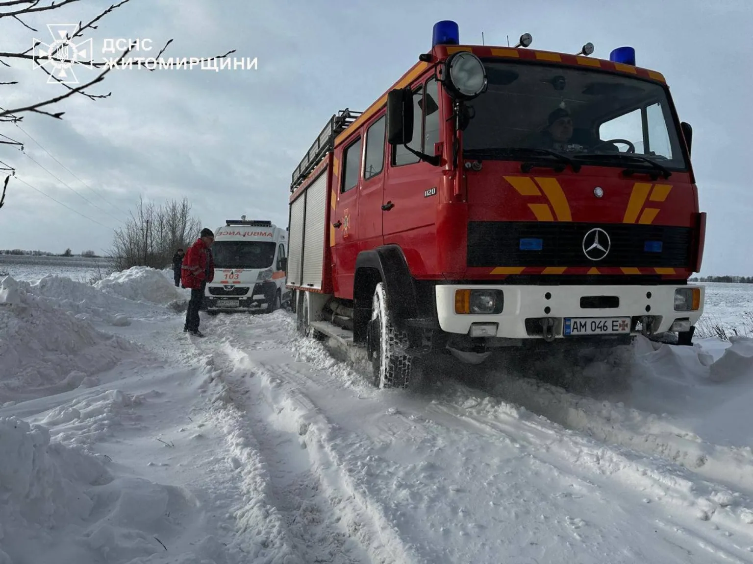 ДСНС витягла з заметів автобуси та легковики на Житомирщині