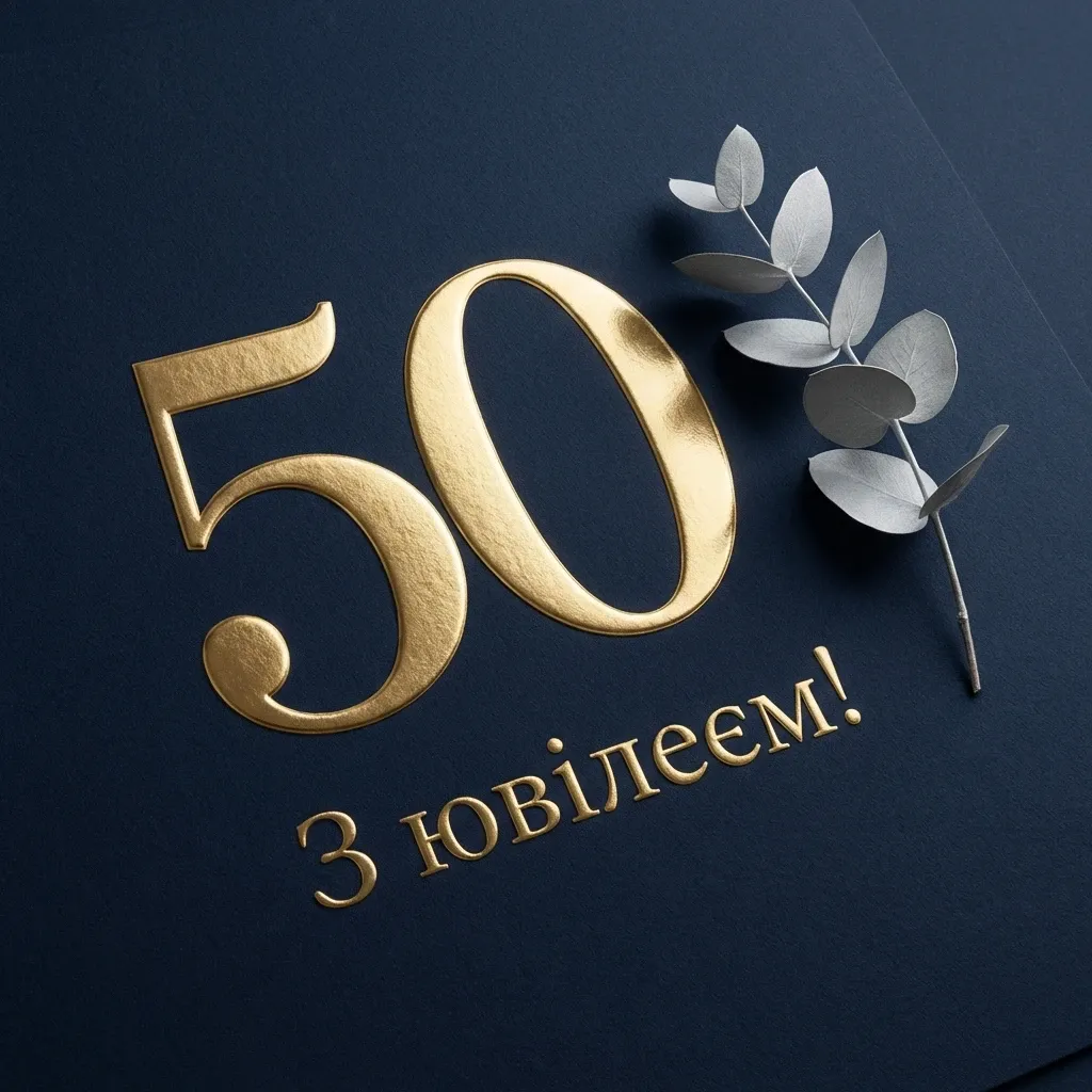 з ювілеєм 50 з ювілеєм 50