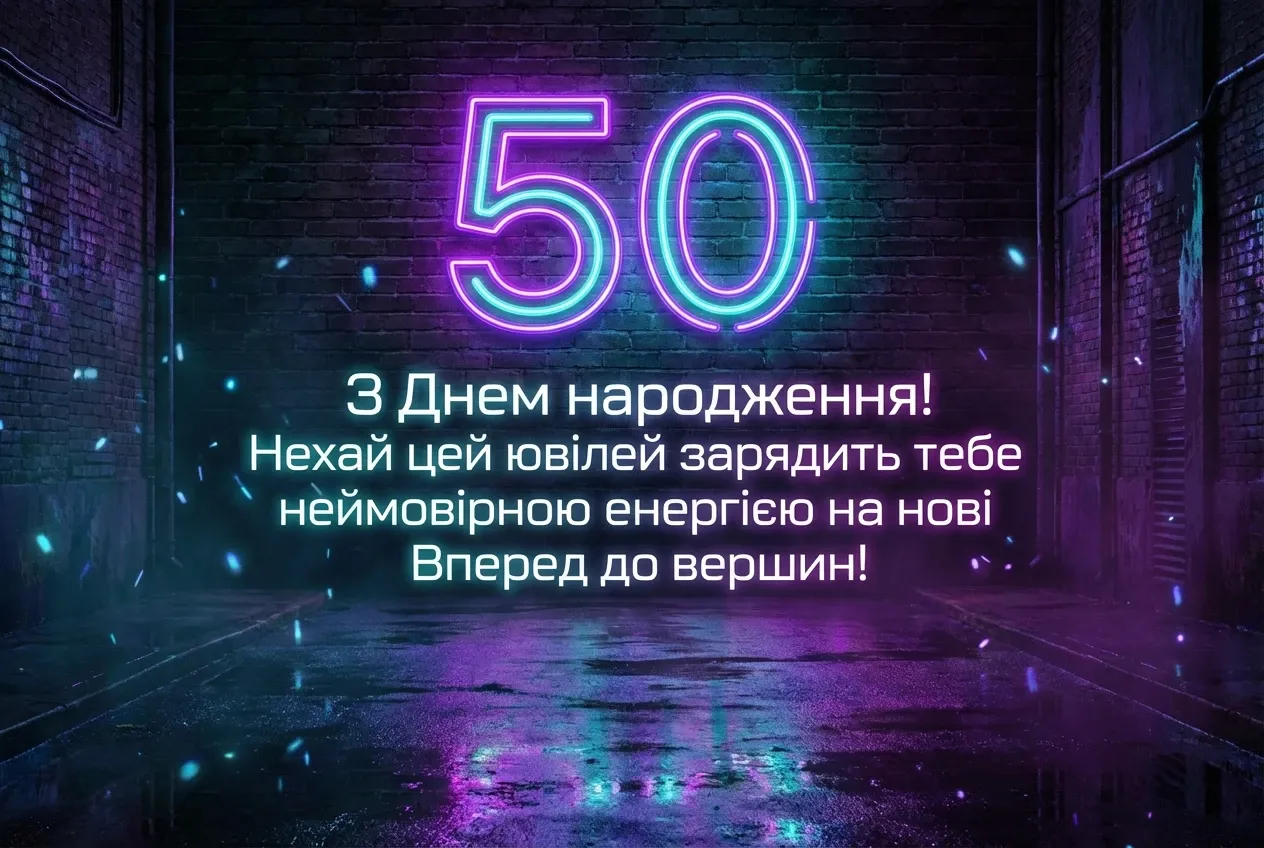 з ювілеєм 50 з ювілеєм 50