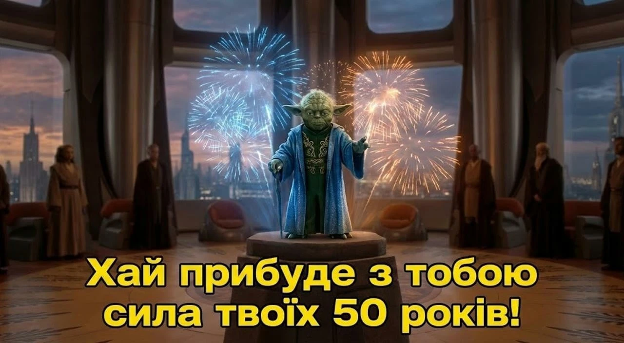 Привітання з ювілеєм на 50 років