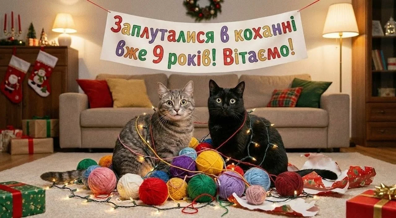 Привітання на 9 років весілля в картинках