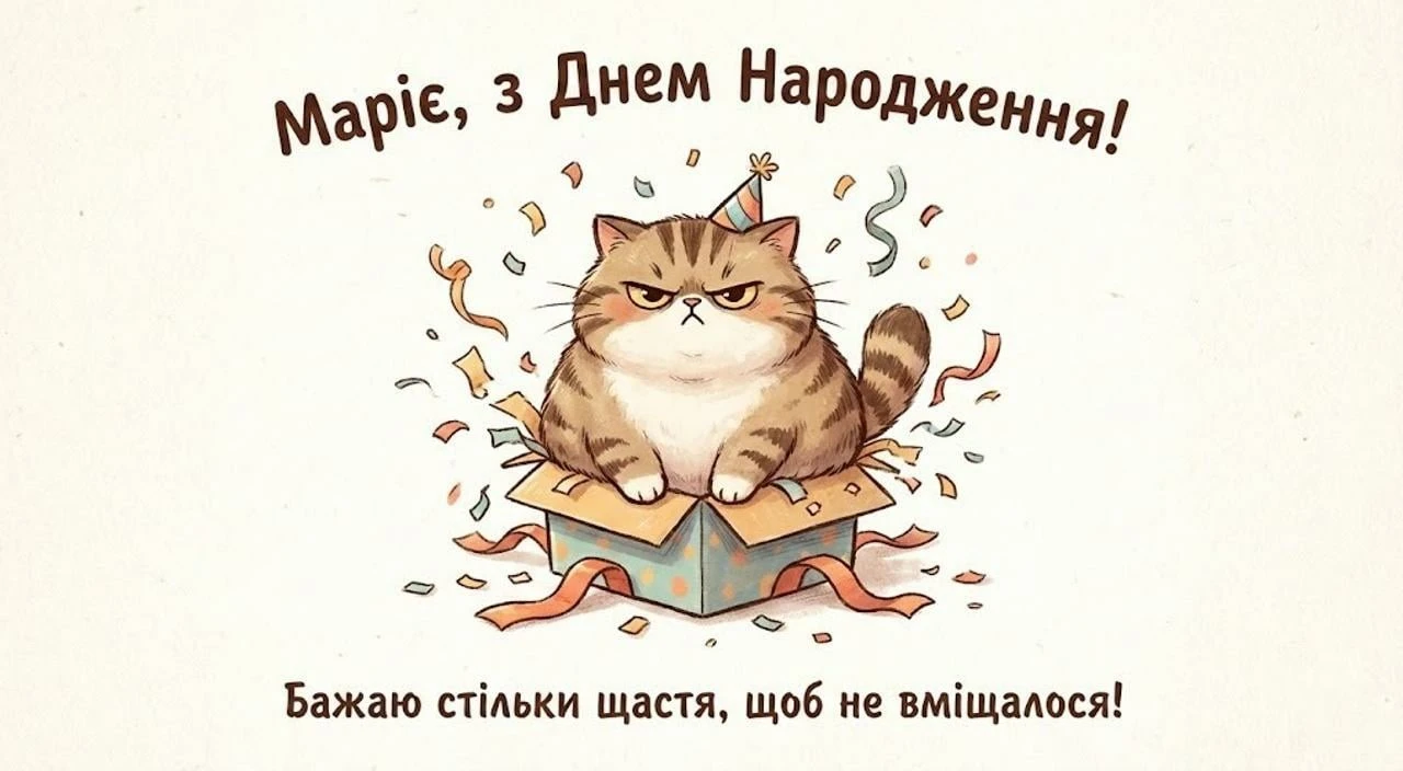 Привітання з днем народження для Марії