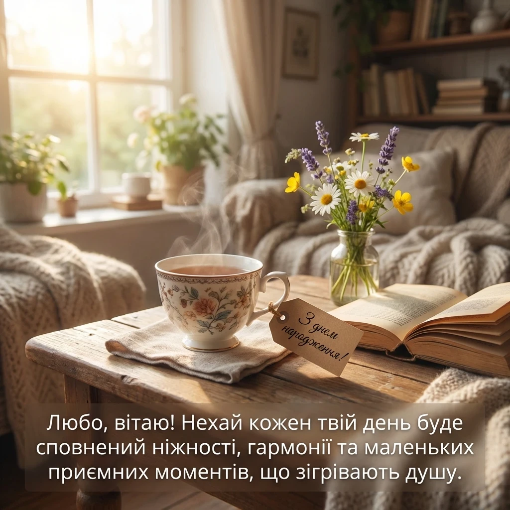 Люба з днем народження