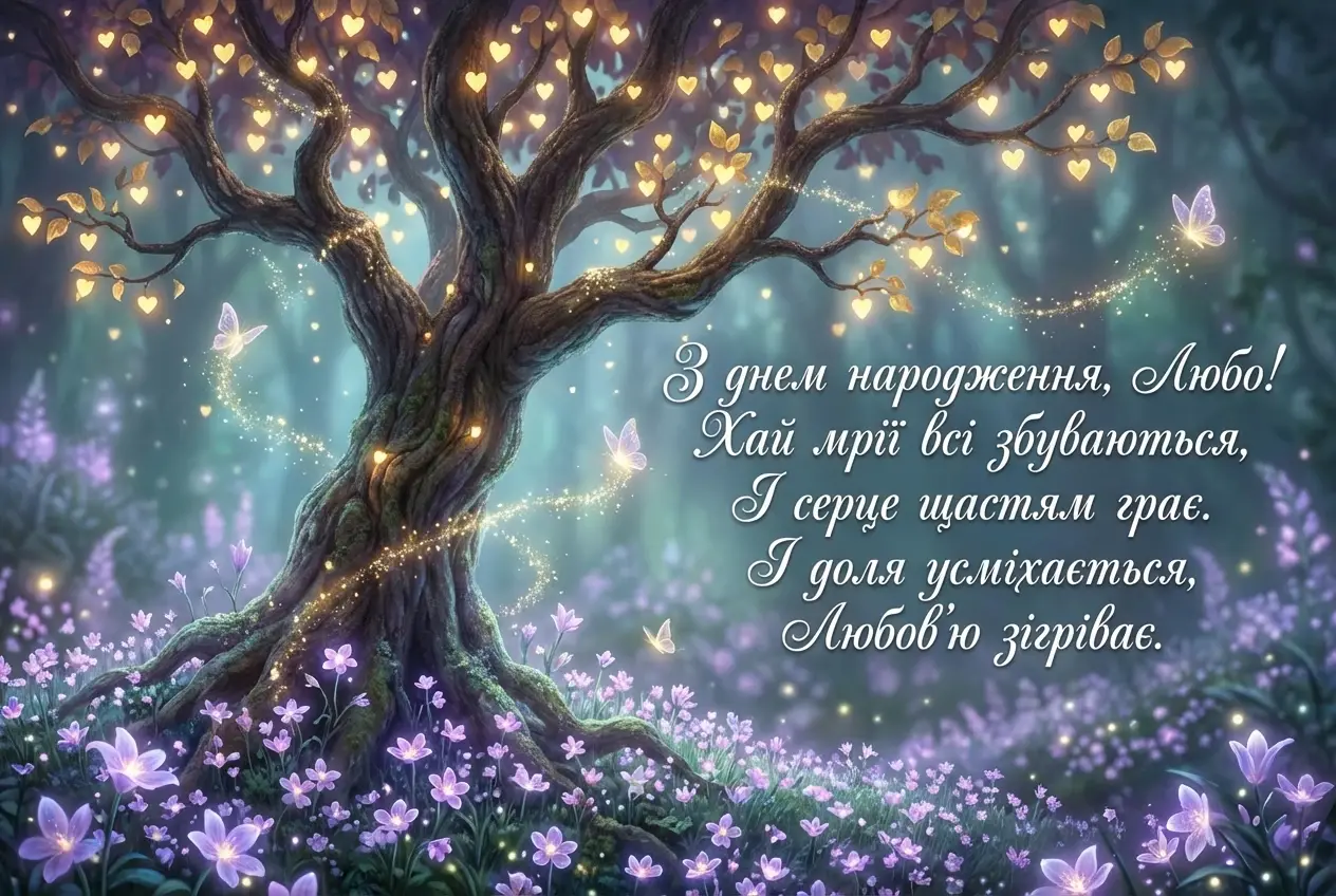 Люба з днем народження