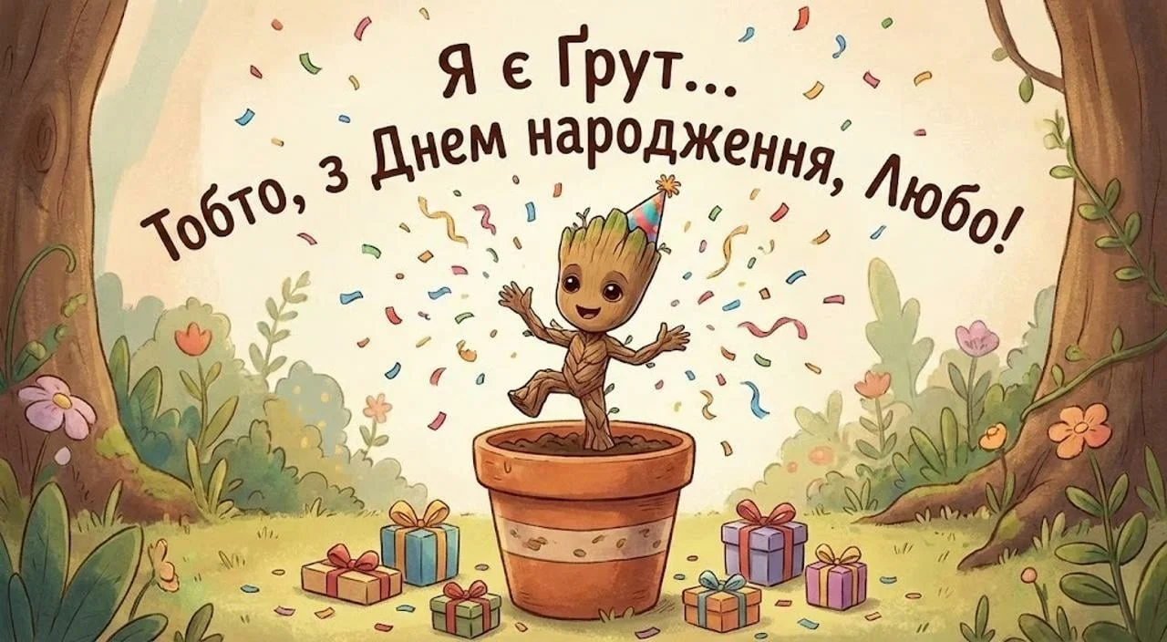 Привітання для Люби з днем народження