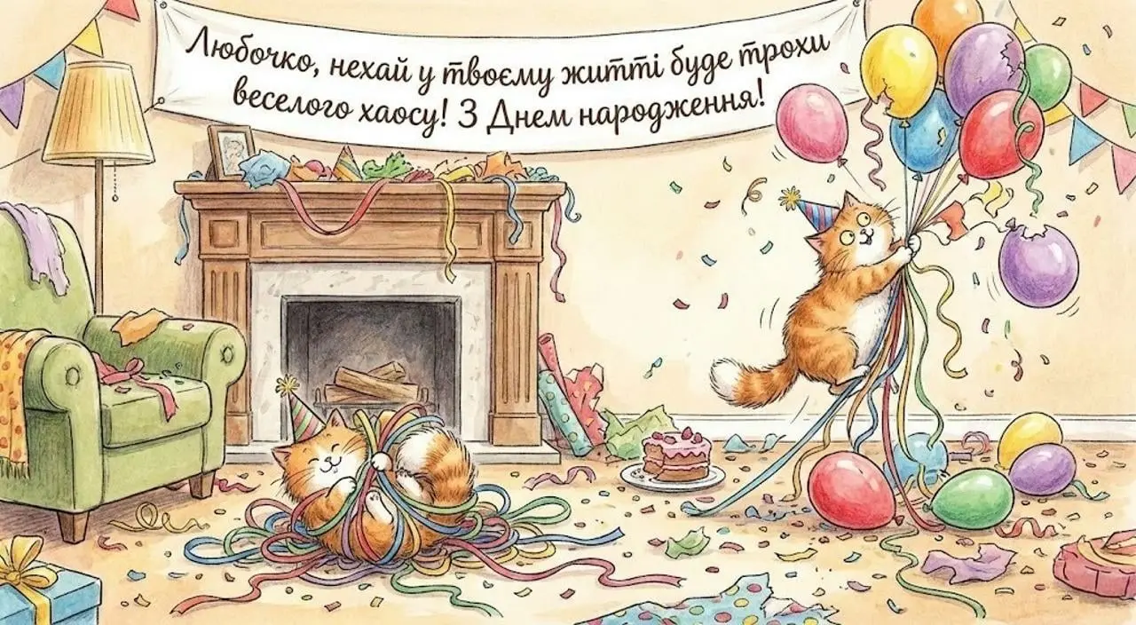 Привітання для Люби з днем народження