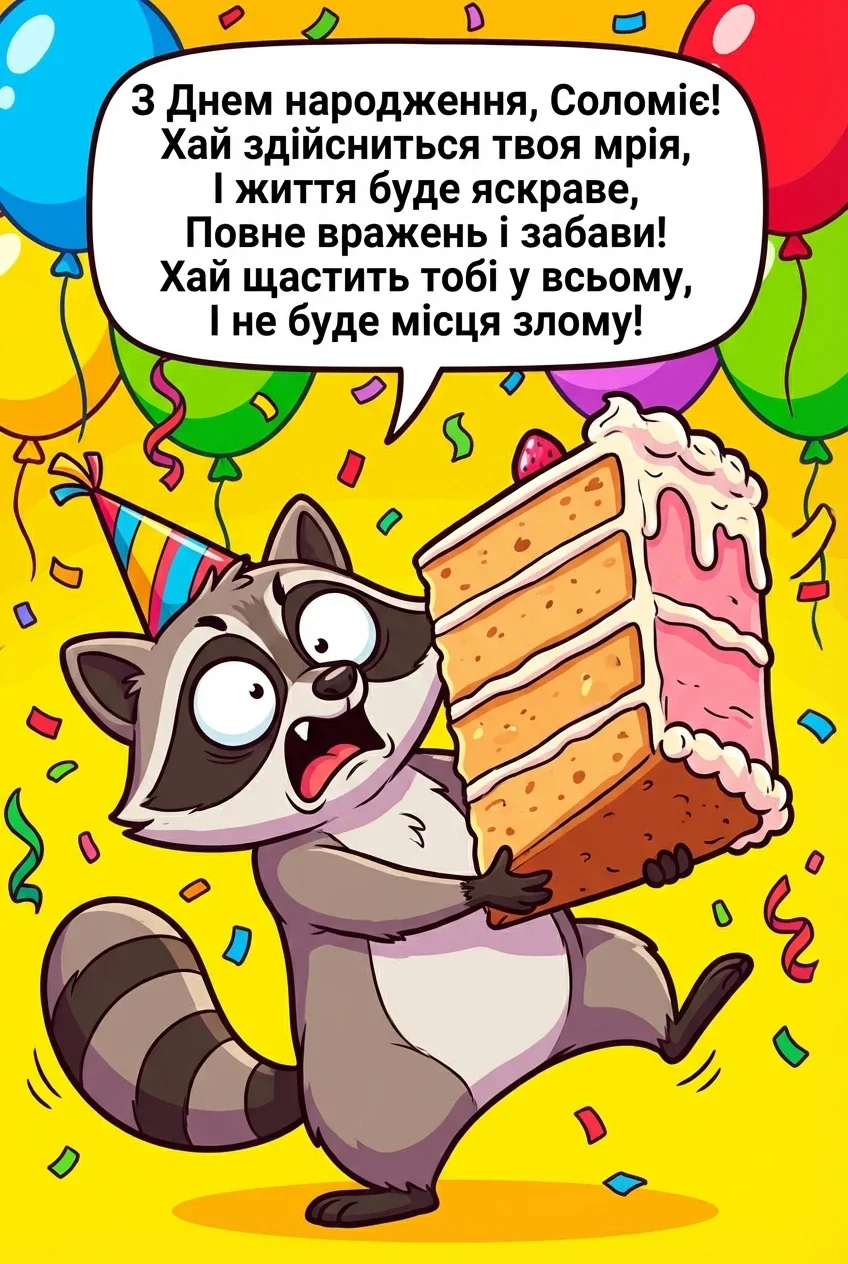 з днем народження соломія картинки