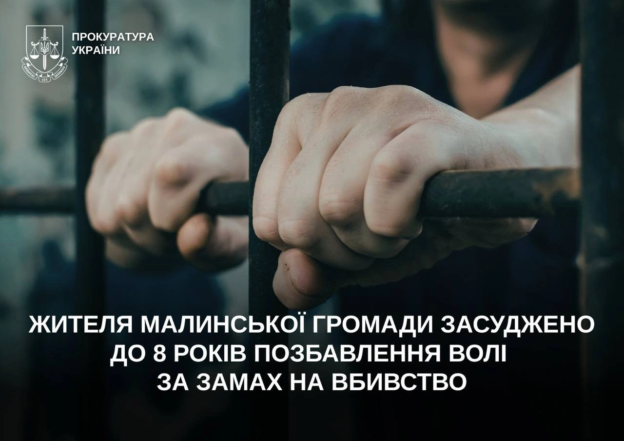 Фатальна помилка під дією алкоголю: на Малинщині засудили чоловіка за кривавий напад із ножем