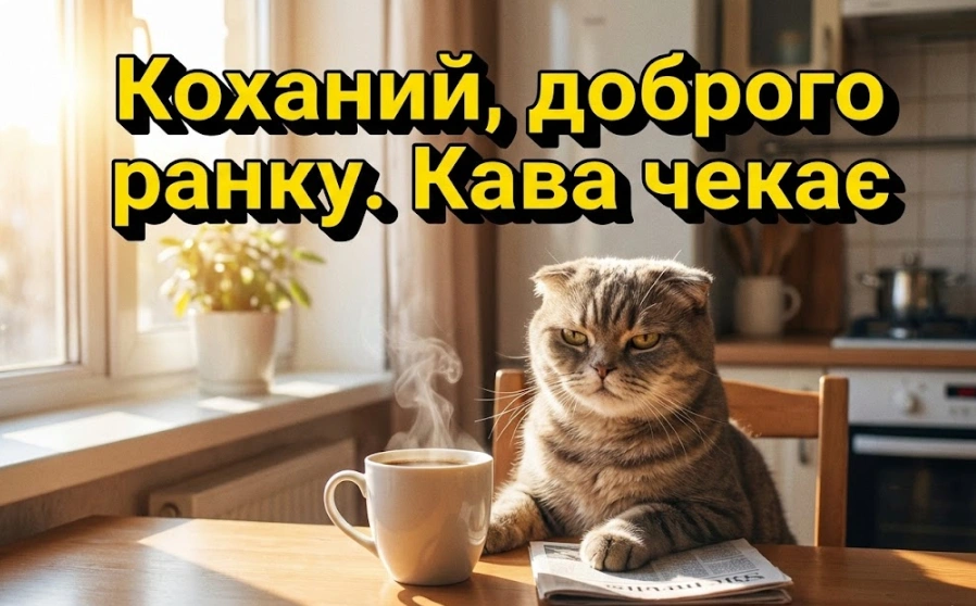 Доброго ранку, коханий: найтепліші картинки та душевні побажання для початку дня