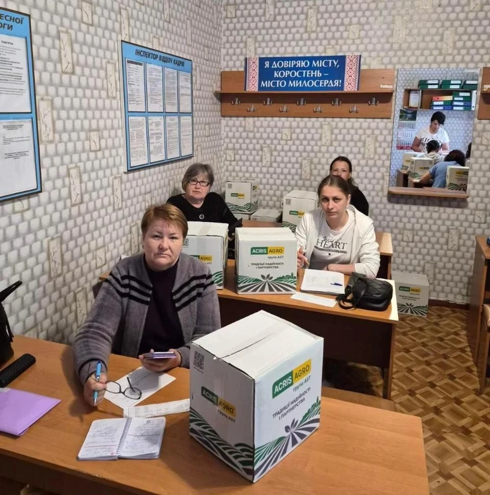 У Коростенській громаді передали понад 160 наборів продуктів для людей у складних обставинах