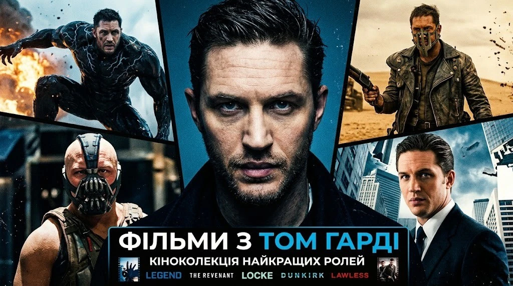 Найкращі фільми з Том Гарді на будь-який смак