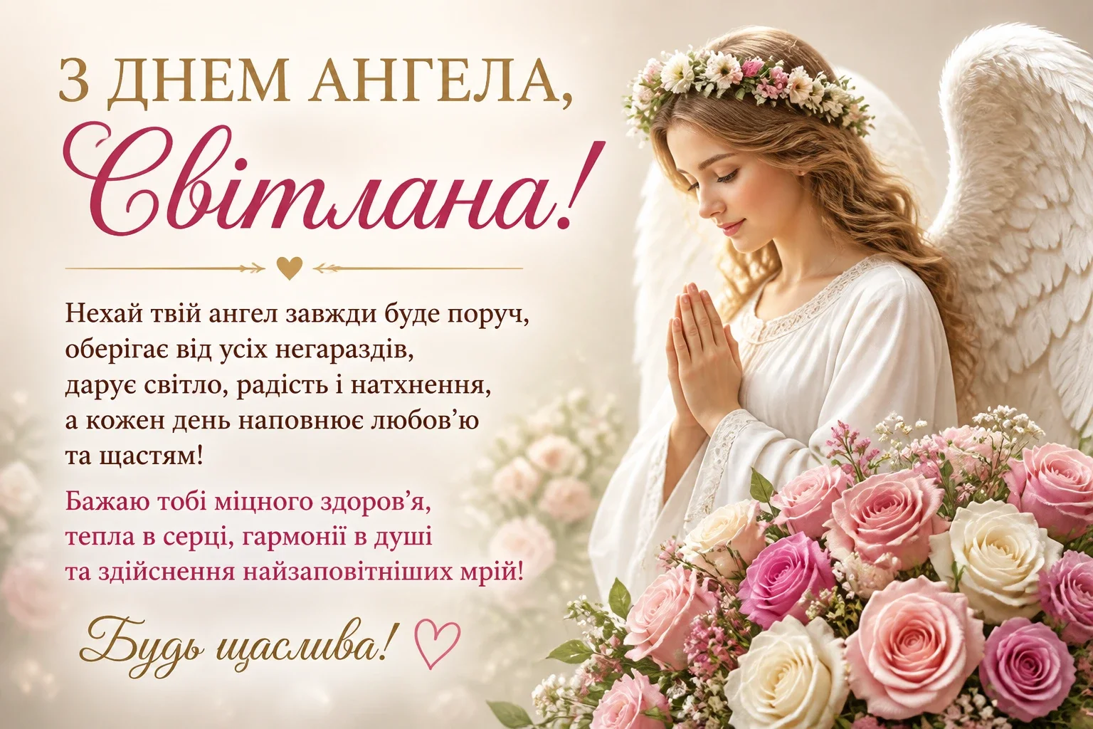 З днем ангела Світлана: найкращі привітання