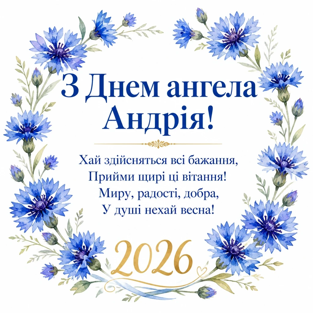 з днем ангела андрія 2026
