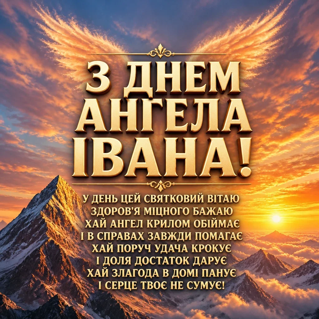 привітання з днем ангела івана привітання з днем ангела івана