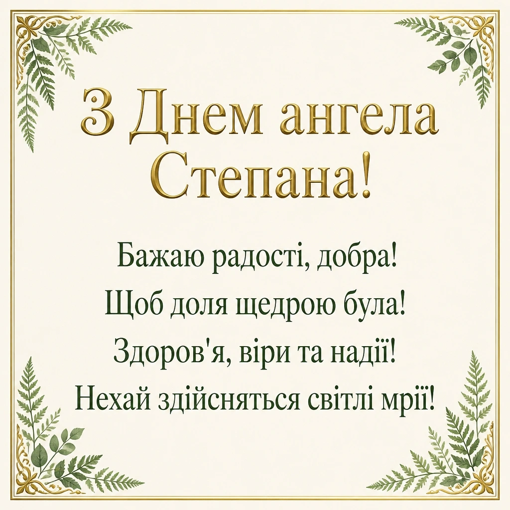 з днем ангела степана з днем ангела степана