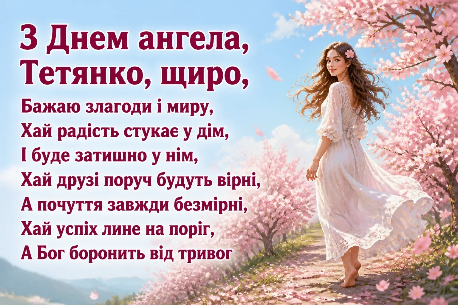 з днем ангела тетянко з днем ангела тетянко