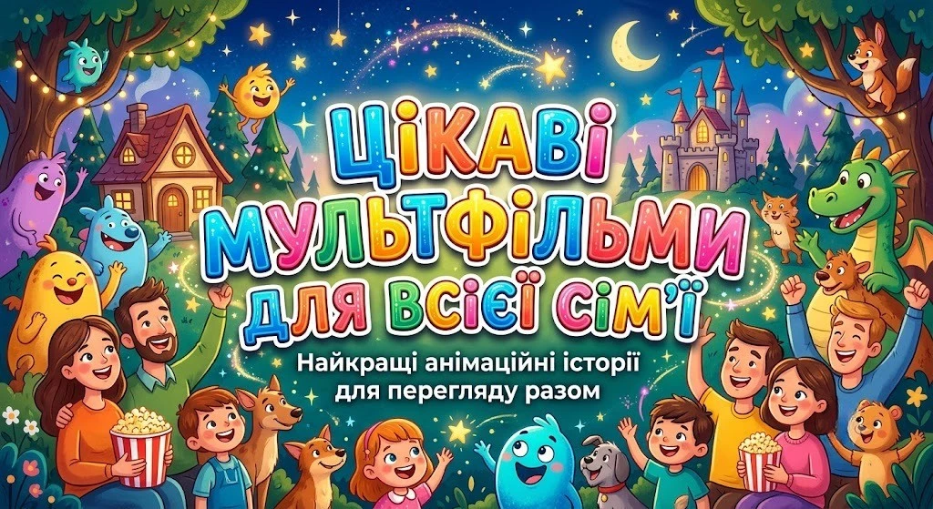 Цікаві мультфільми для всієї сім’ї: від класики до сучасності