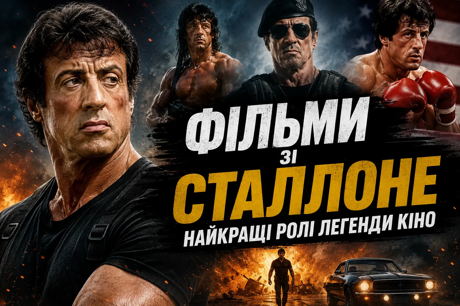 Сильвестр Сталлоне: всі ролі від Роккі до Рембо